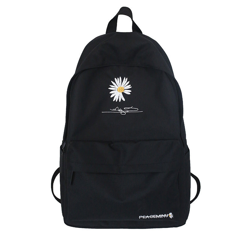 Cloth Korean Style Little Daisy Versatile Middle School Students' Schoolbags