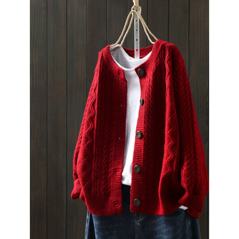 Women's Autumn Loose Beautiful Western Style Knitted Sweaters