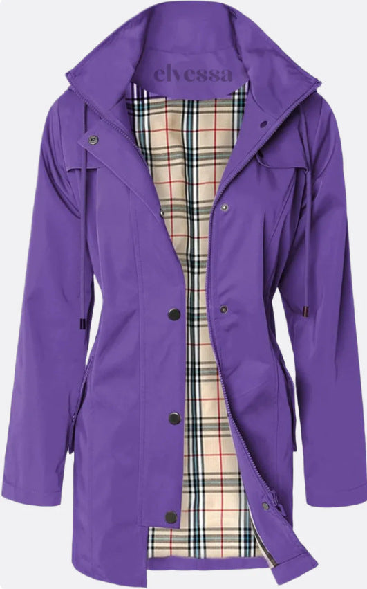 Women's Outdoor Shell Cinched Hoodie Clothes Raincoat Coats