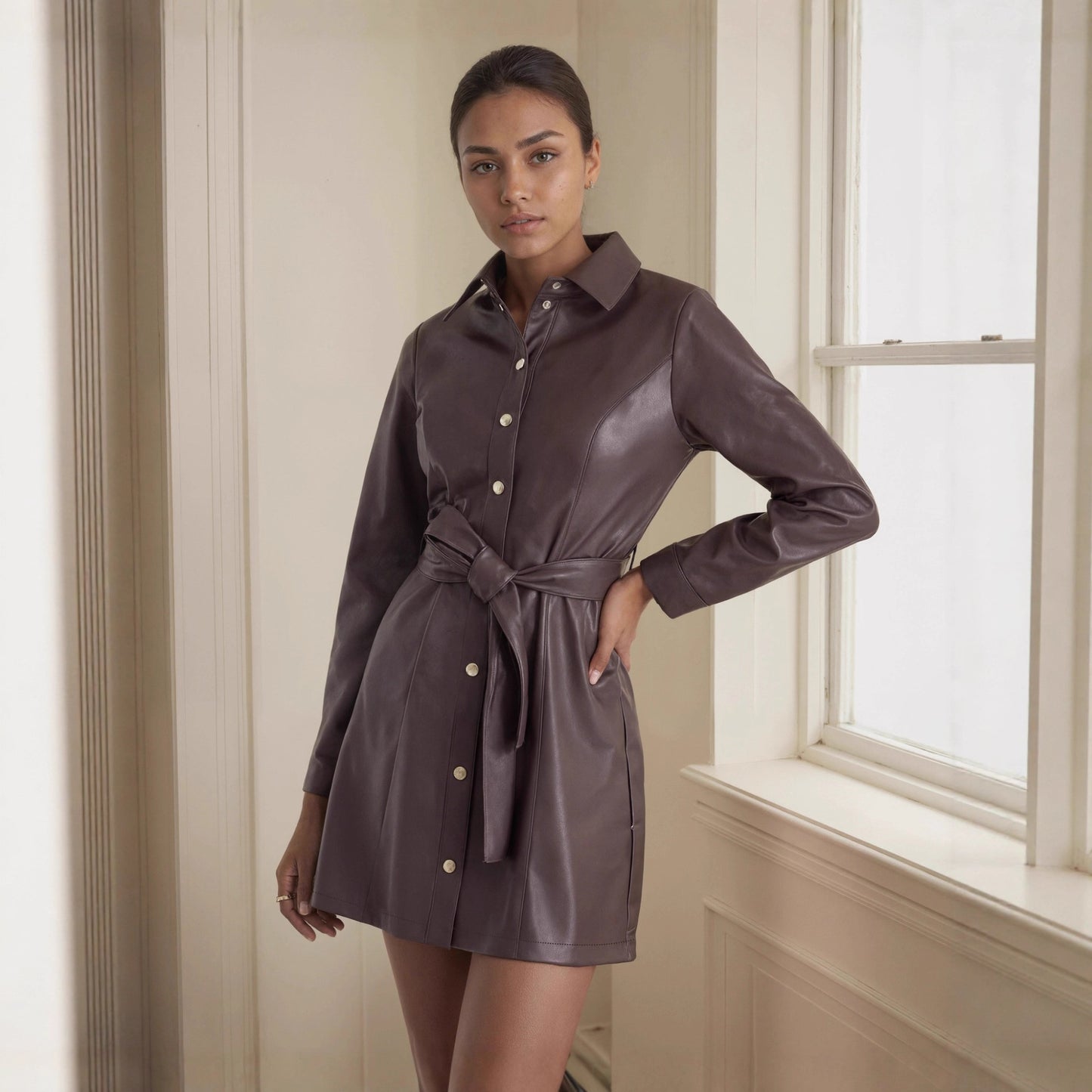 Women's Including Belt Long Sleeve Wind Fashion Jackets