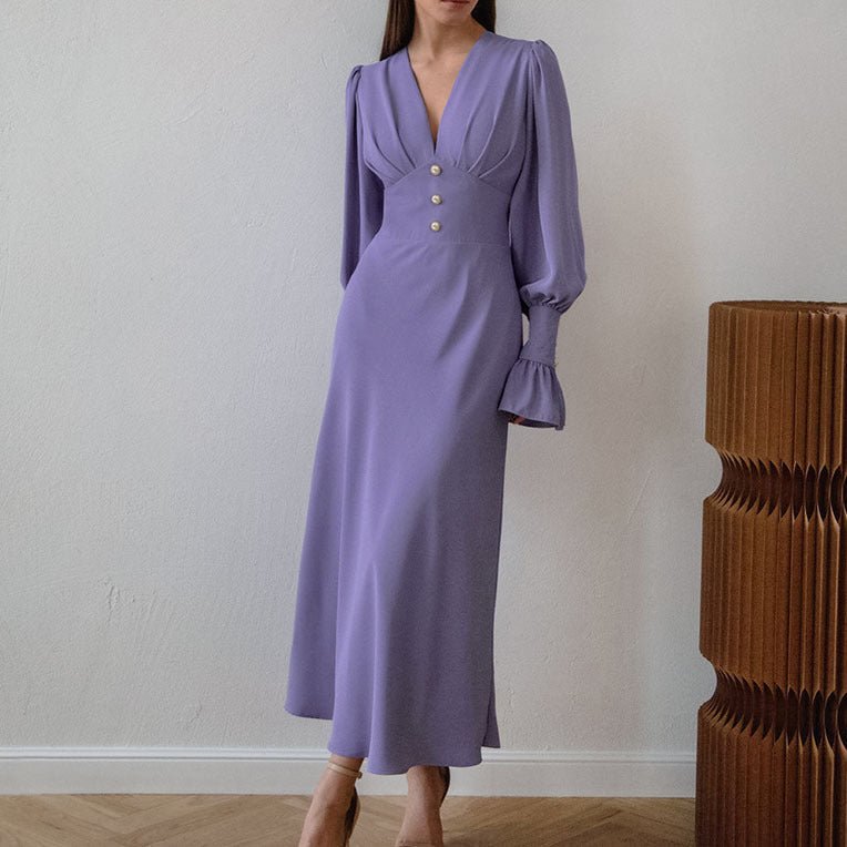 Women's Classic Slim Fit A- Line Dress Dresses