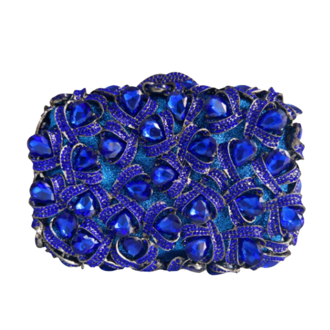 Women's Colorful Luxury Full Steamed Crystal Bun Evening Bags