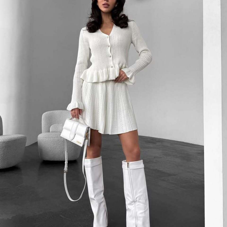 Spring French Style Classic Temperament Long Sleeve Suits