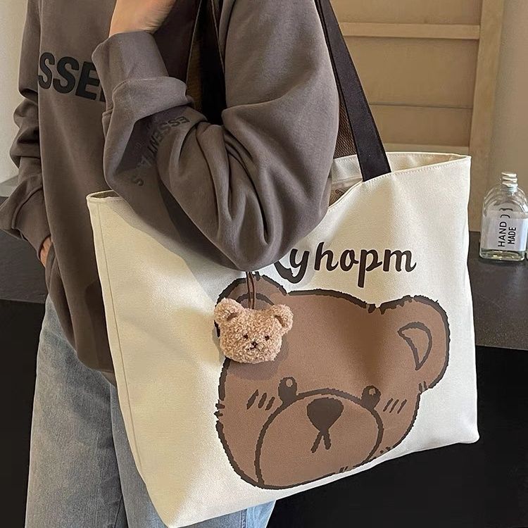 Cartoon Single Large Capacity Cloth Class Shoulder Bags