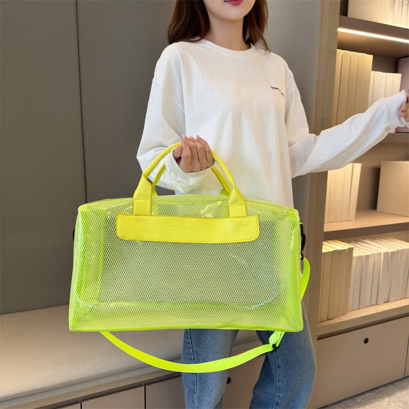 Large Capacity Jelly Transparent Short Distance Travel Bags