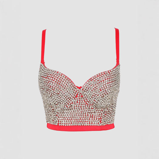Studded Brassiere Fashion Suspenders Outer Wear Vests