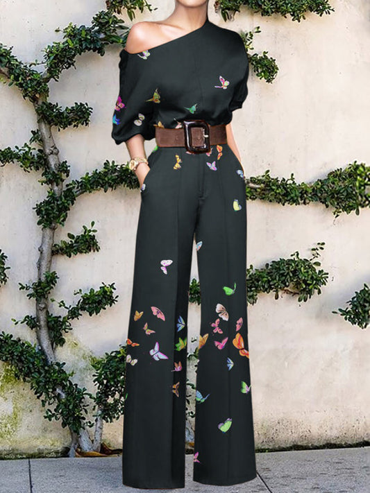 Women's Printed Holiday Casual High Waist For Suits