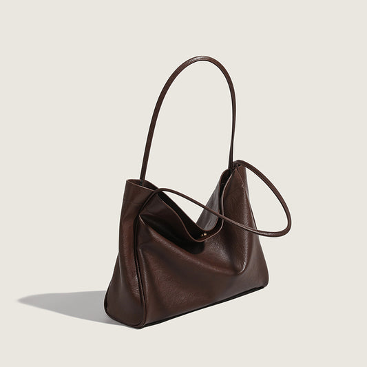 Women's Style Soft Leather Fashion Korean Large Tote Bags