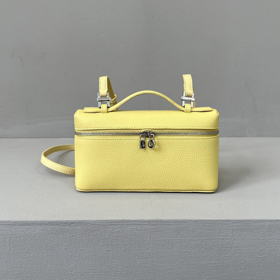 Women's Genuine Leather Macaron Color Series Litchi Handbags