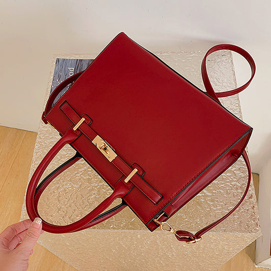 Women's High-grade Large Capacity Red Wedding Elegant Shoulder Bags