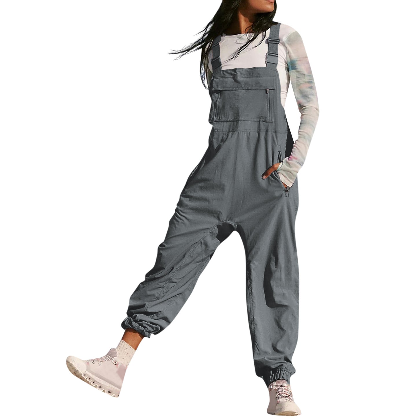 Women's Stylish Working Bib Fashion Leisure Jumpsuits