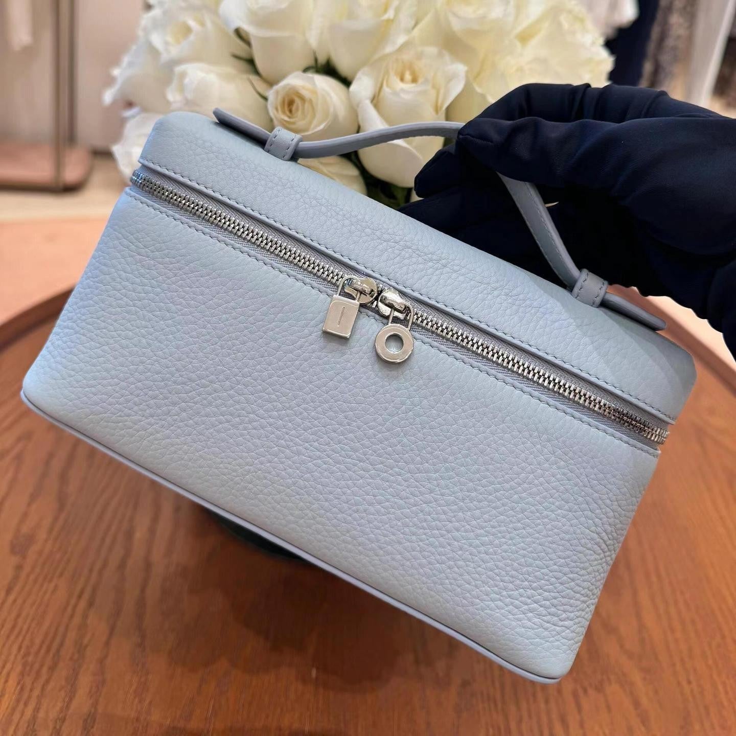 Lunch Box Female Original Label Lychee Pattern Small Square Bags