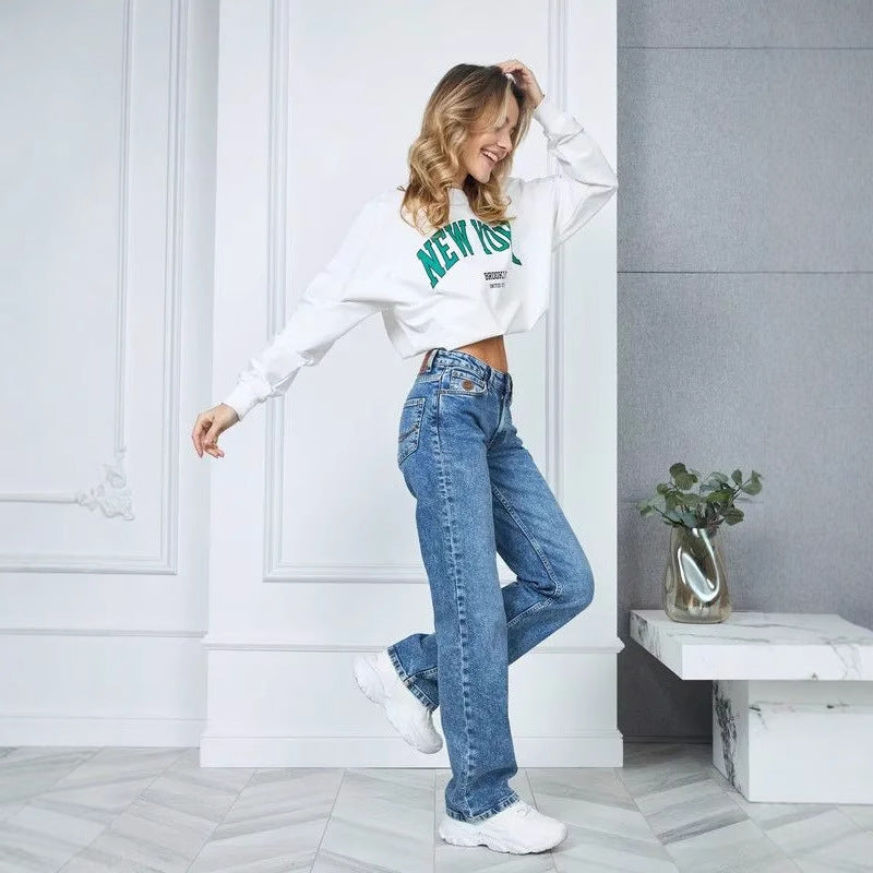Women's Comfortable Beautiful Russian Wide Leg Jeans