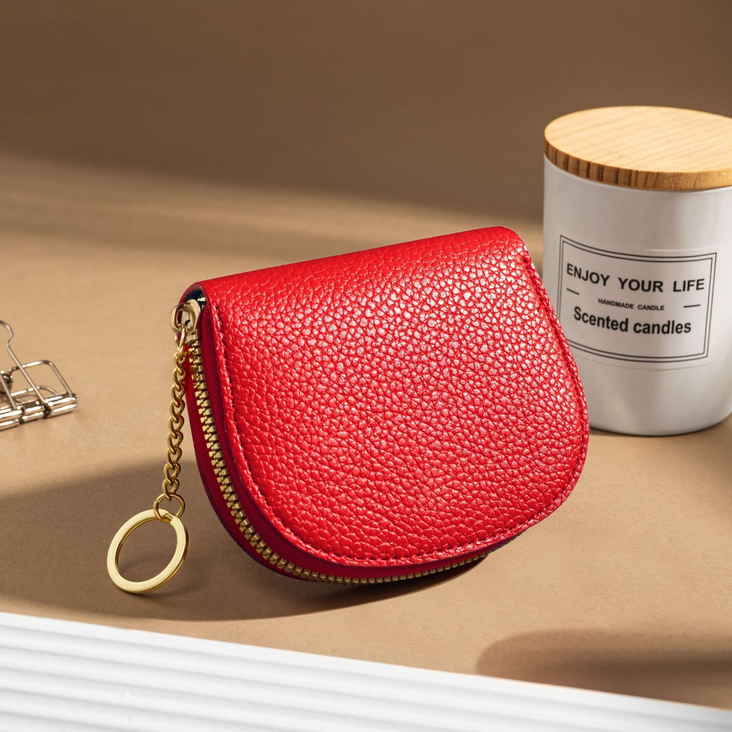 Semicircle Expanding Female Multiple Slots Large Capacity Sleeve Card Holder