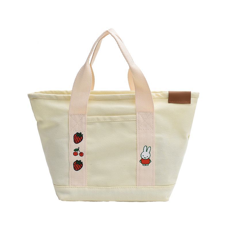 Women's Rabbit Embroidery Cute Canvas Mom Outing Bags