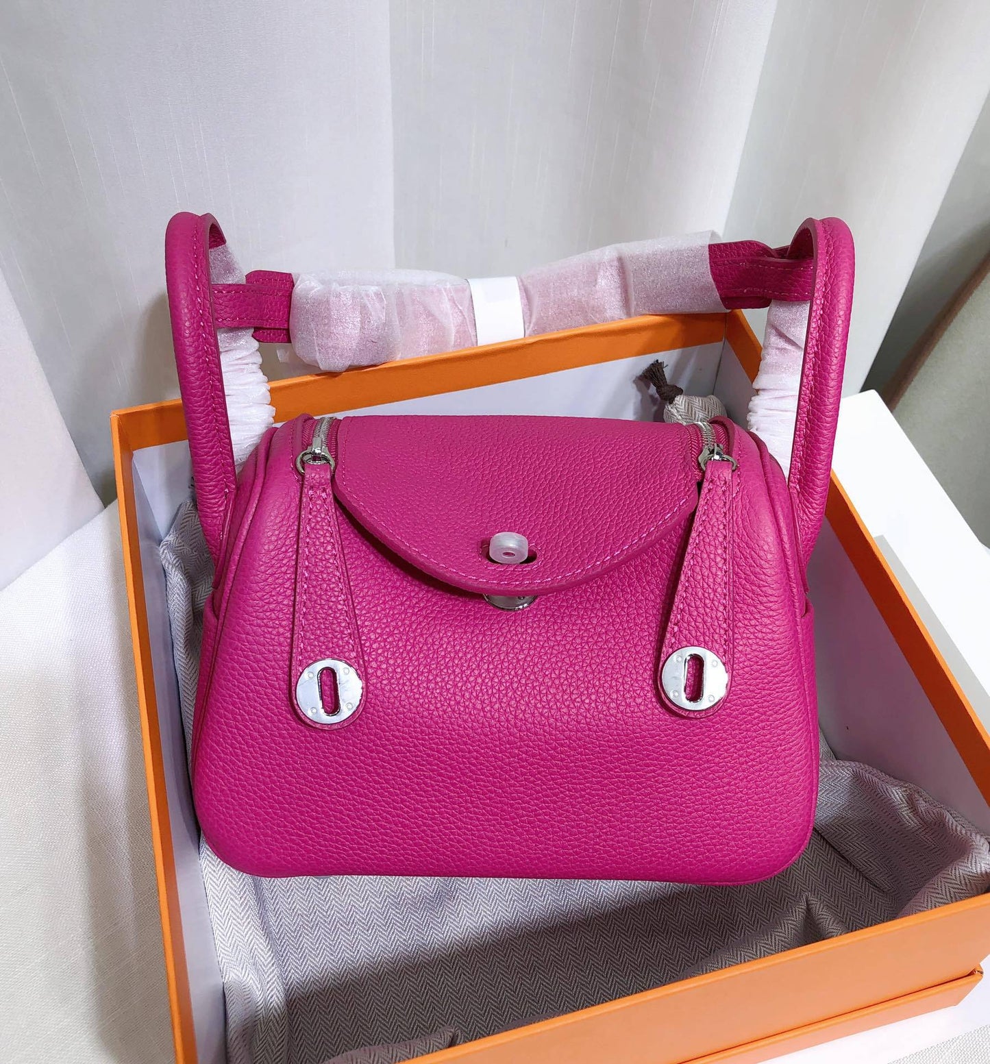 Women's Cowhide Mini Lindy Genuine Leather Doctor Gold Crossbody Bags