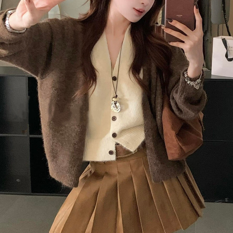 Knitted Female Early Autumn Design Sense Niche Sweaters