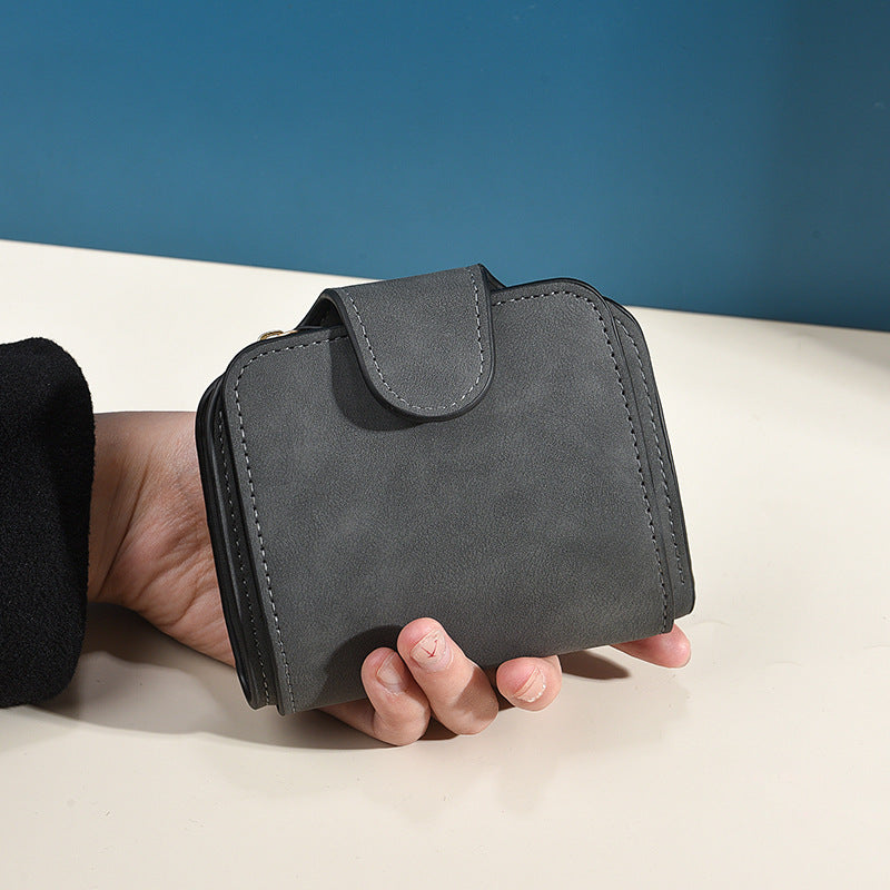 Women's Korean Style Fashion Short Multiple Slots Ladies Wallets