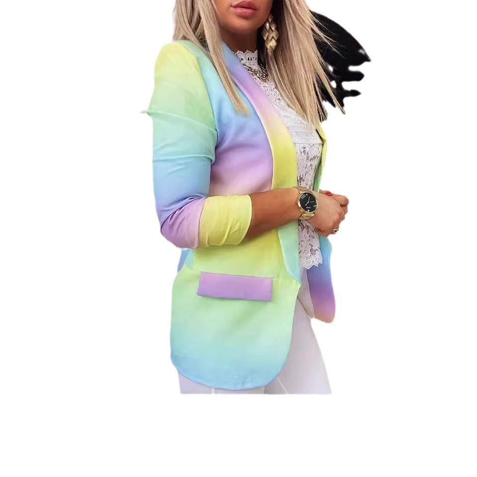 Women's Long-sleeved Temperament Professional Slim Fit Jackets