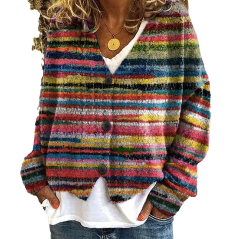 Women's Printed Wear Soft Feel Casual Fashion Sweaters