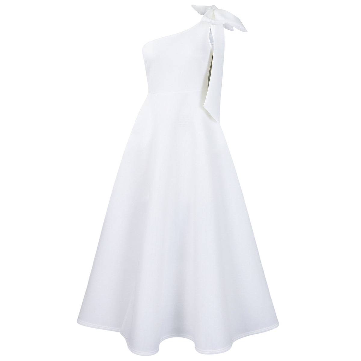 Women's Slant Shoulder Big Bow Sexy Formal Dress