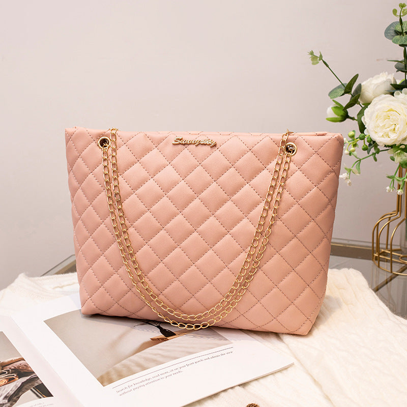 Diamond Embroidery Large Capacity Totes Solid Tote Bags