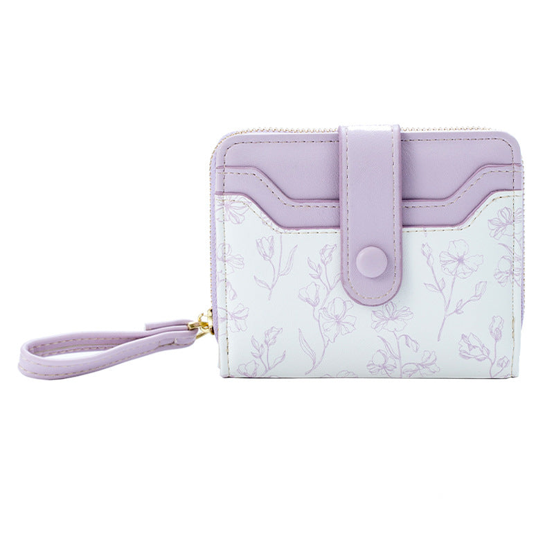 Women's Romantic Style National Fashion Floral Large Ladies Wallets