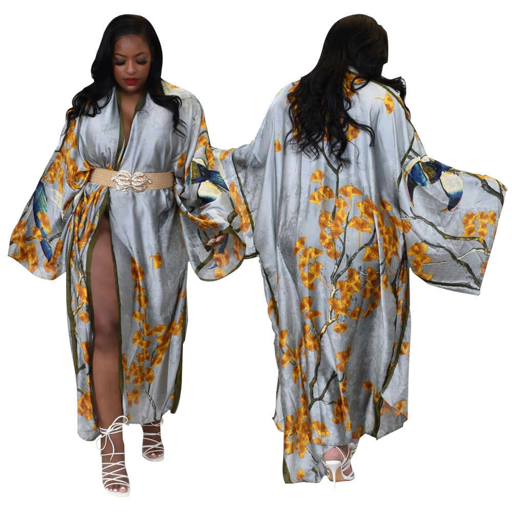 Women's Artificial Silk Fashion Casual Trench Coats