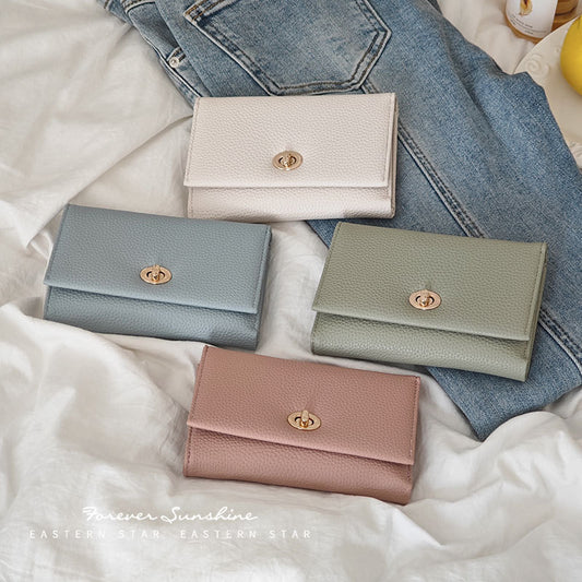 Women's Authentic Leather Tactile Feel Short Premium Ladies Wallets