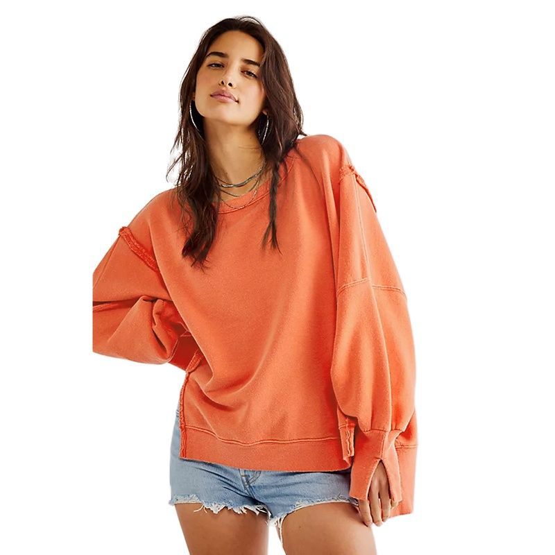 Women's Autumn Loose-fitting Solid Color Long Sleeves Sweaters
