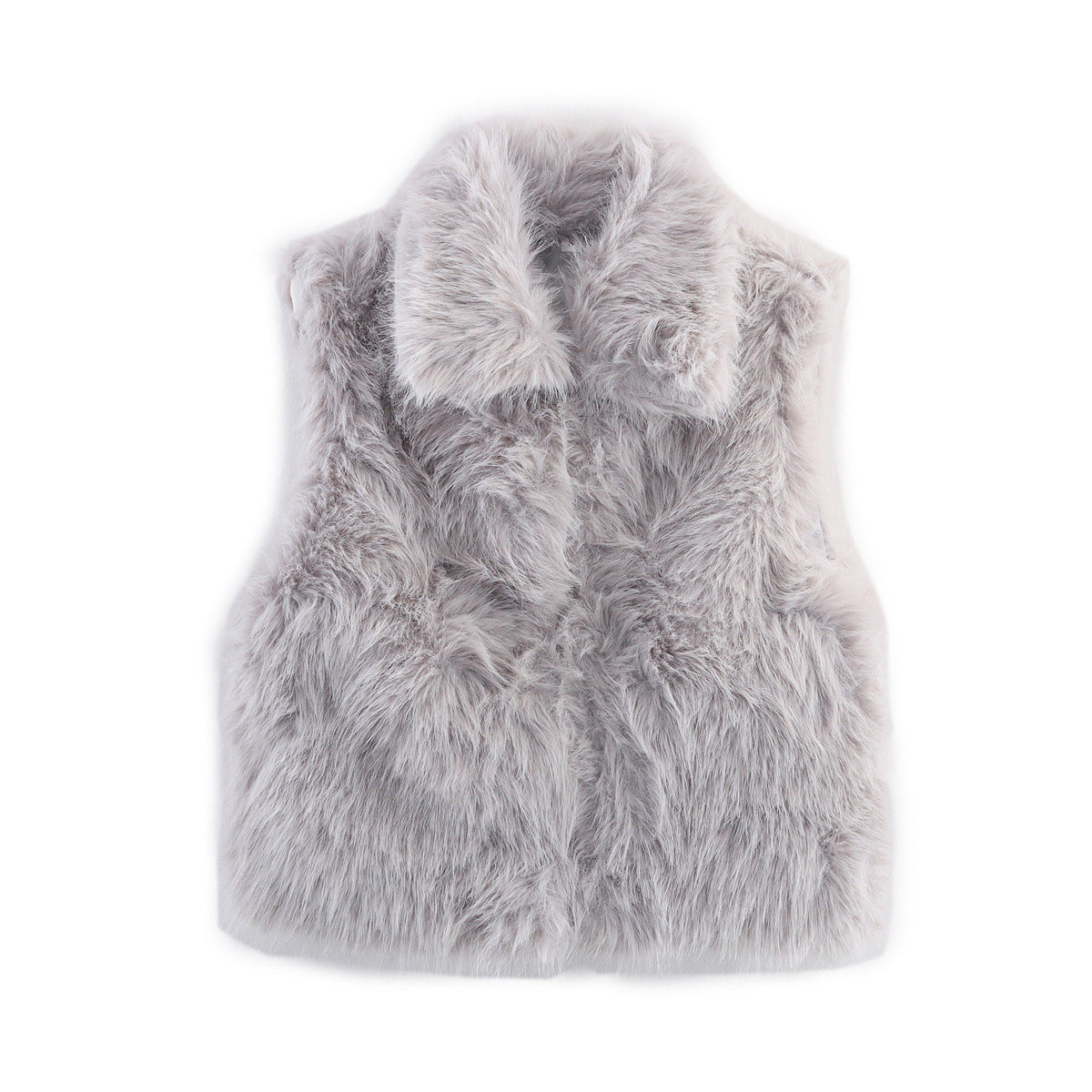 Women's Graceful Street Fashion Leather Fur Vests