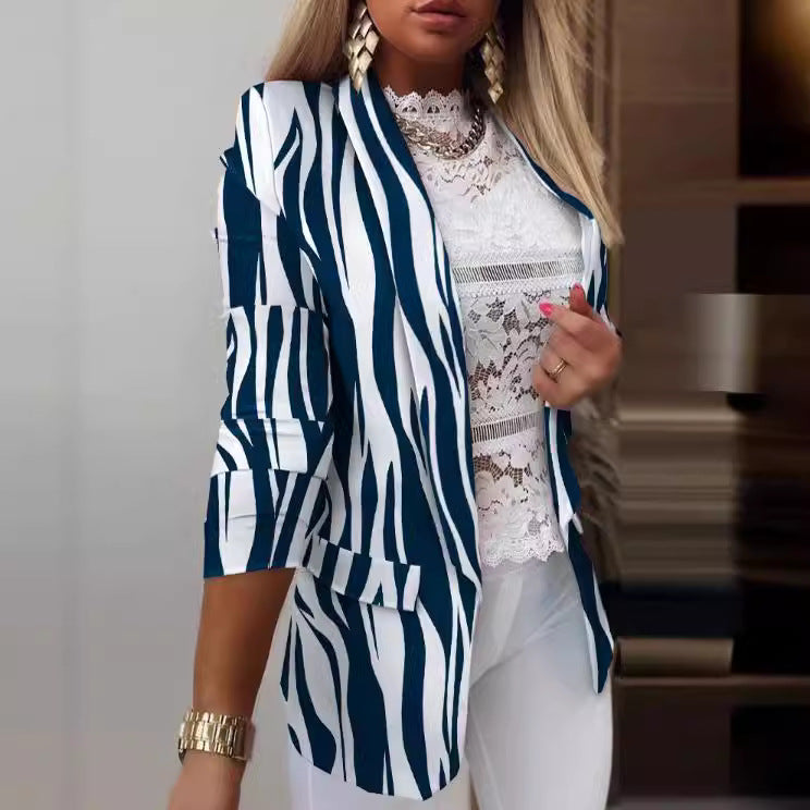 Women's Long-sleeved Temperament Professional Slim Fit Jackets