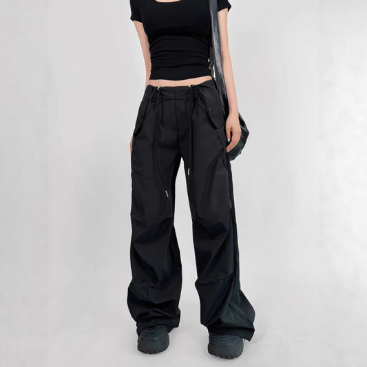 Women's Parachute Soldier Overalls Autumn Sports Tactical Straight Mountaineering Leisure Pants