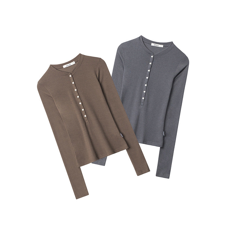 Hot Style Slim Fit Single-breasted Long Blouses