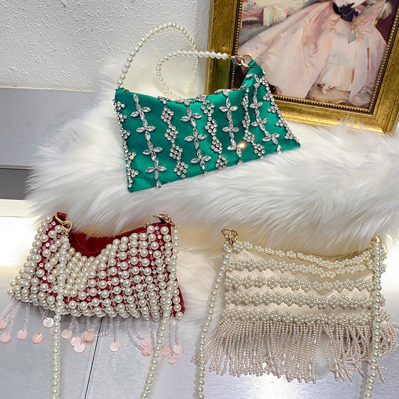 National Style Chinese Elegant Dinner Handmade Beaded Bags