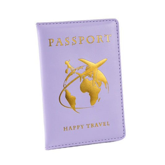Aircraft Global Creative Gilding Passport Cover Card Holder