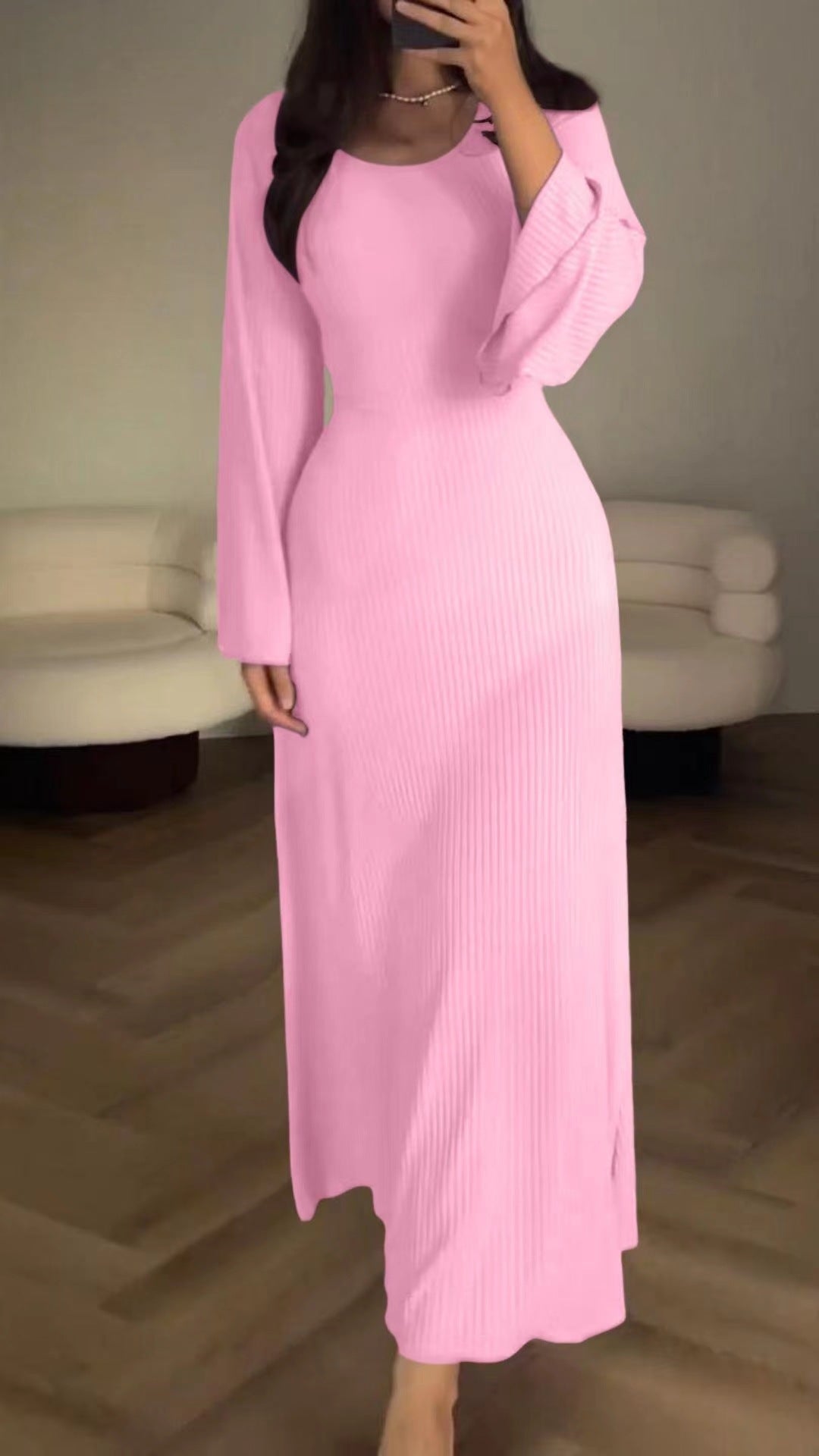 Women's Long Sleeve Loose Leisure Professional Dress