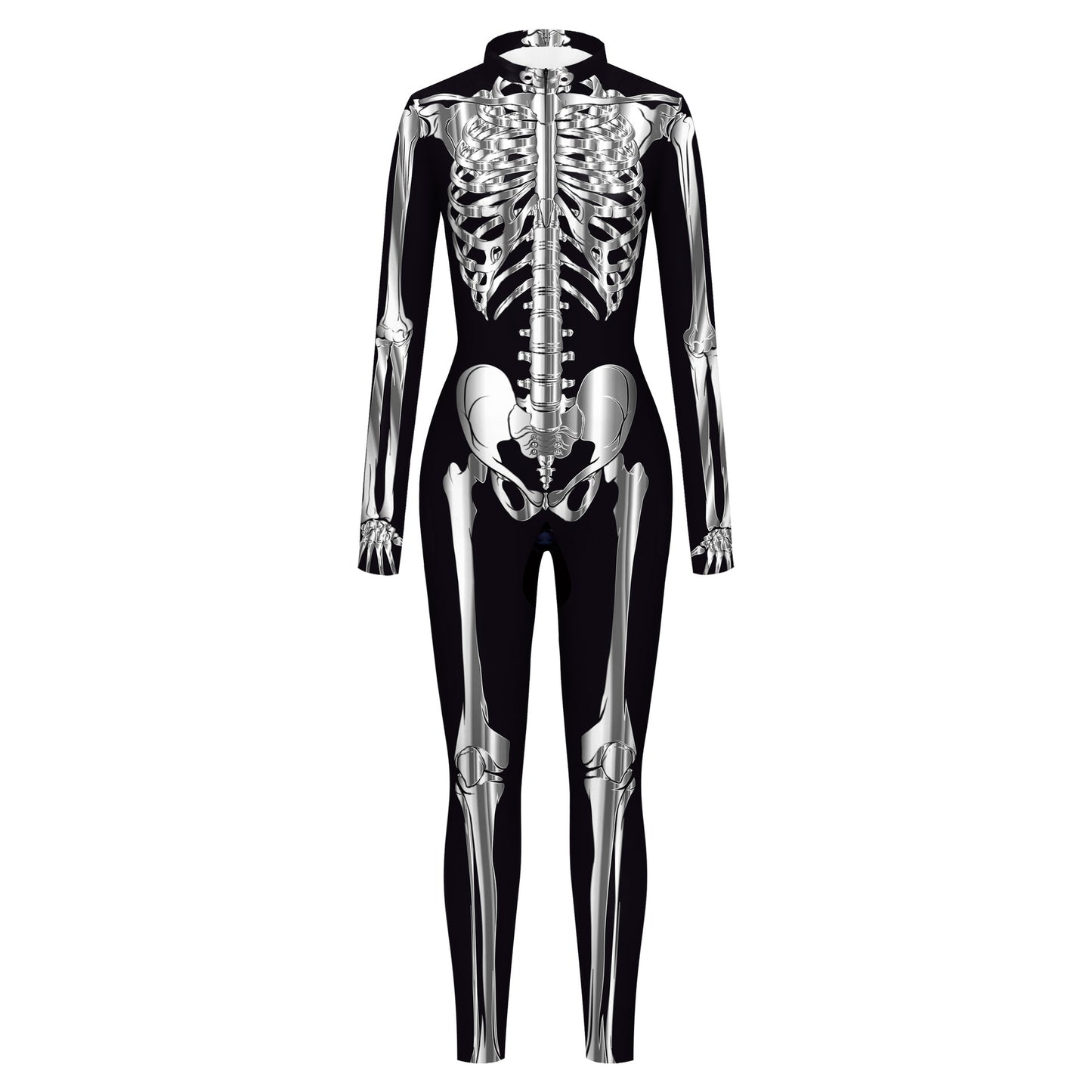 Women's Halloween Tights Body Penh Skeleton Digital Jumpsuits