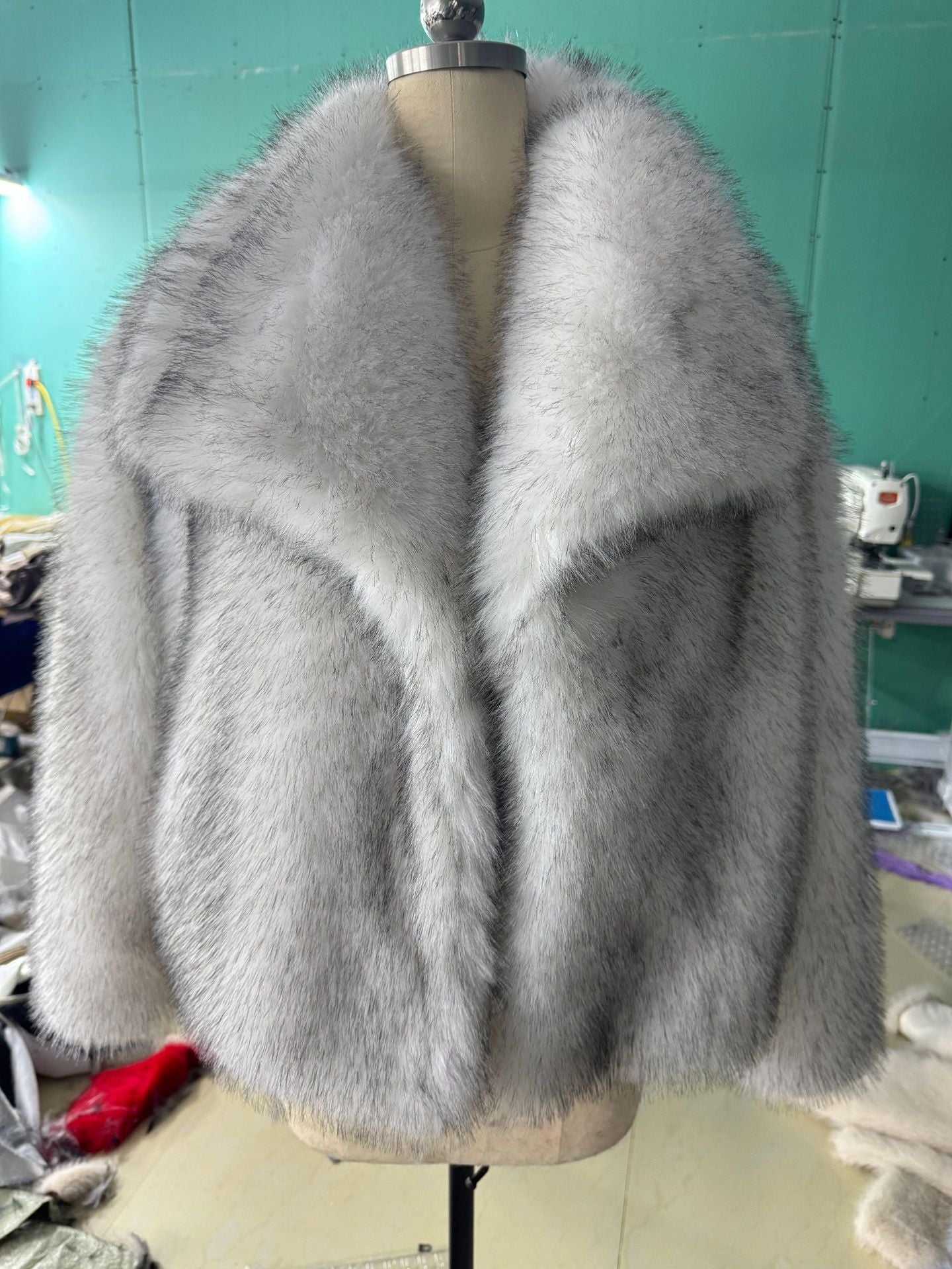 Women's Fur Large Lapel Faux Fashion Fox Coats