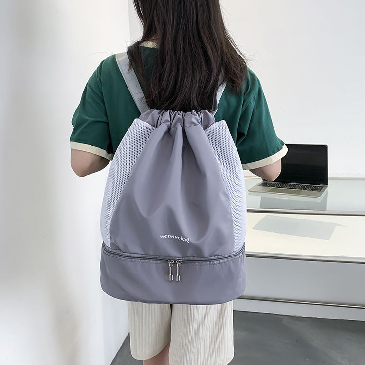 Women's Simple Lightweight Leisure Dry Wet Separation Sports Backpacks