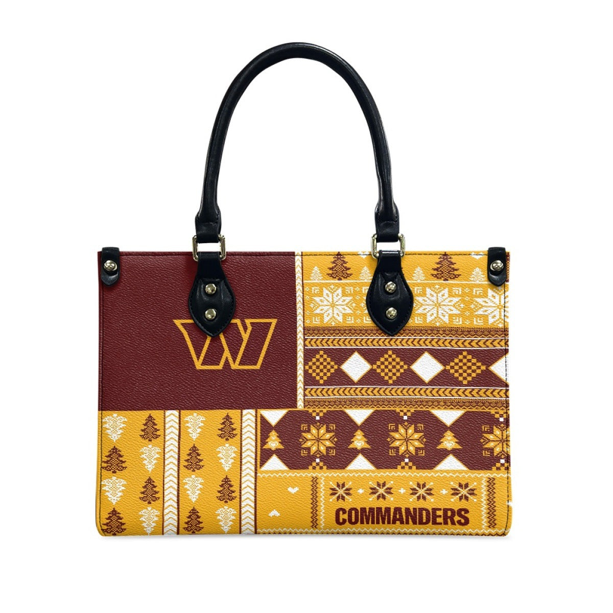 Women's San Francisco People Christmas Pattern Element Handbags