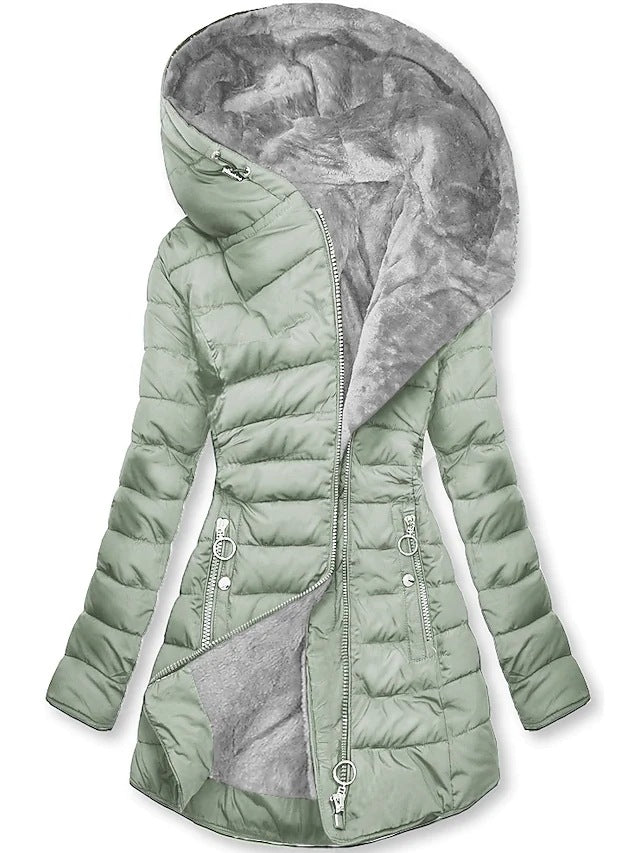 Women's Winter Warm Fur Collar Cotton Clothes Coats