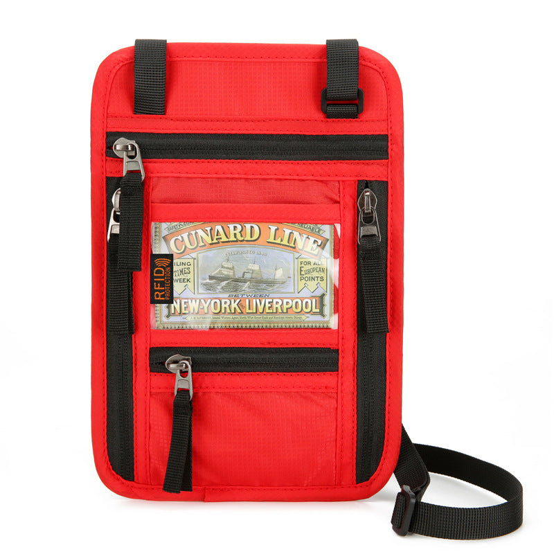 Passport Hanging Neck Multifunctional Waterproof Document Id Package