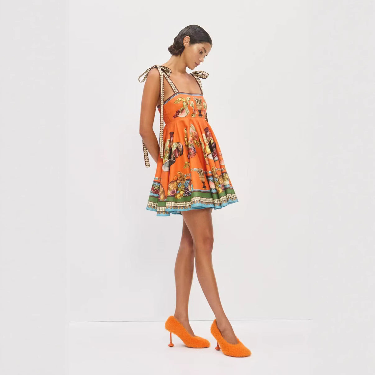 Casual Fashion Elegant Linen Smocking Dress Dresses