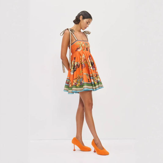 Casual Fashion Elegant Linen Smocking Dress Dresses