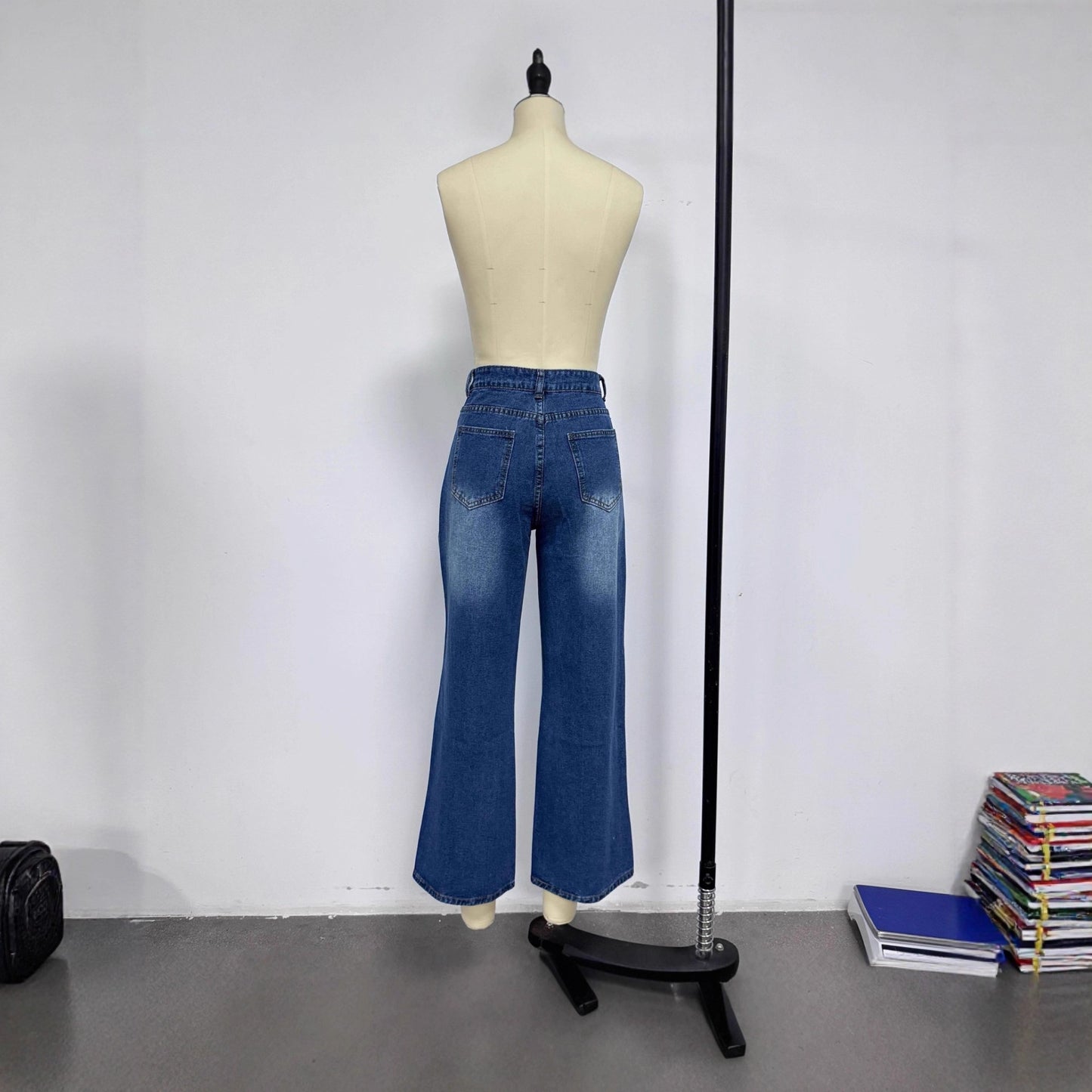 Women's High Waist Wide Leg Loose Slimming Women's Jeans