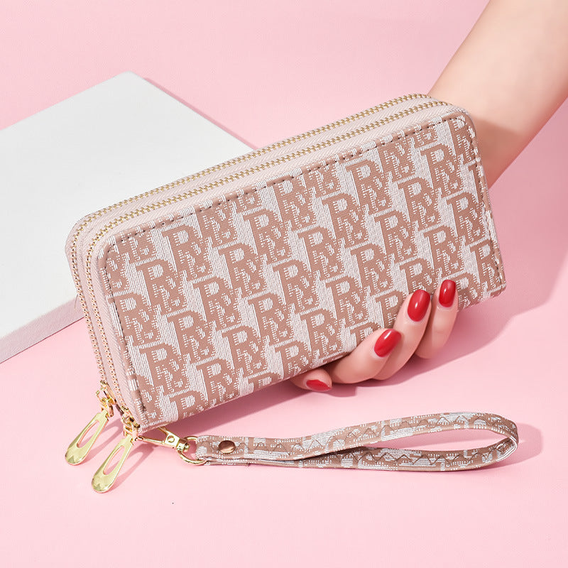 Women's Female Fashion Frosted Large Capacity Double Ladies Wallets