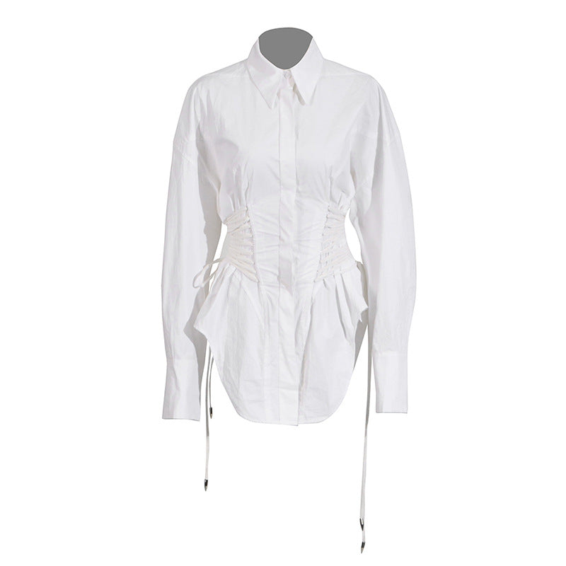 Women's Fashion Casual Shirt Autumn Slimming High-grade Blouses