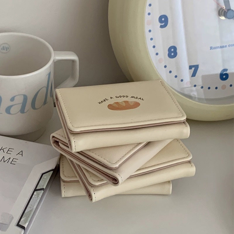 Women's Korean Short Cute Cartoon Change Clutch Ladies Wallets