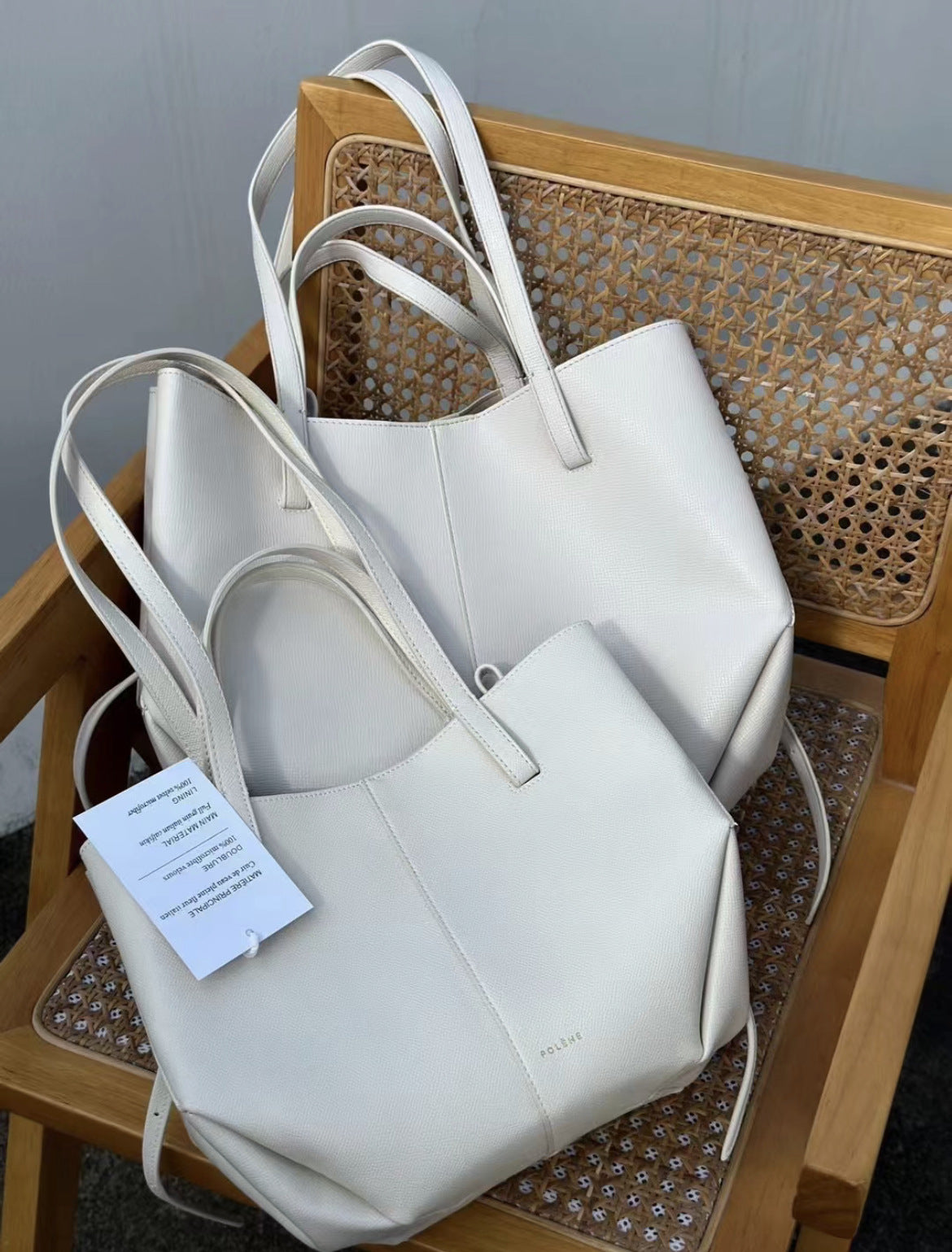 Upgraded French Niche Cowhide Portable Large Tote Bags